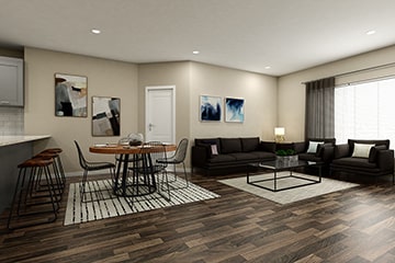 3d interior living room